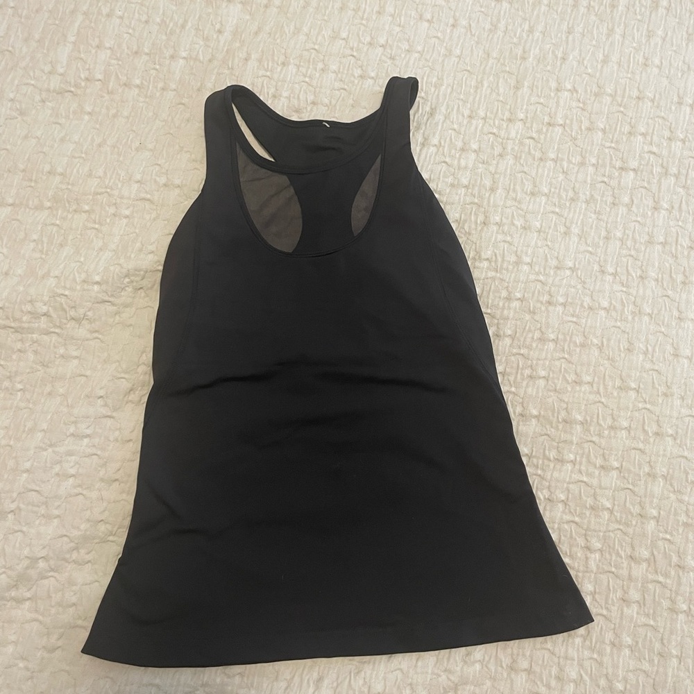 Lululemon Black Mesh tank- size 4